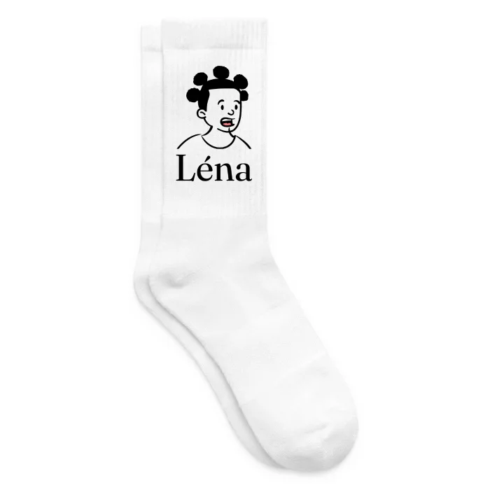 Chaussettes personnalisées au prénom Léna