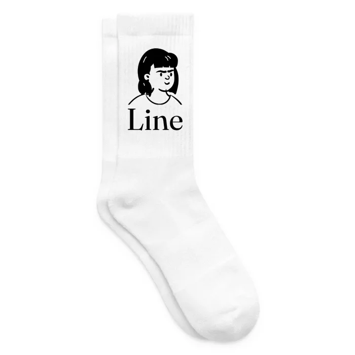 Chaussettes personnalisées au prénom Line