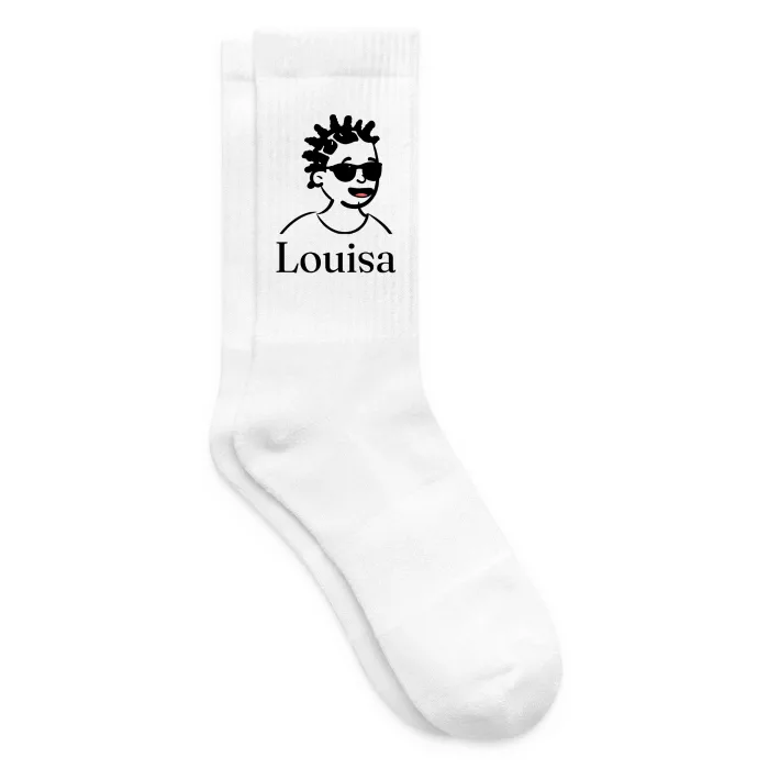 Chaussettes personnalisées au prénom Louisa