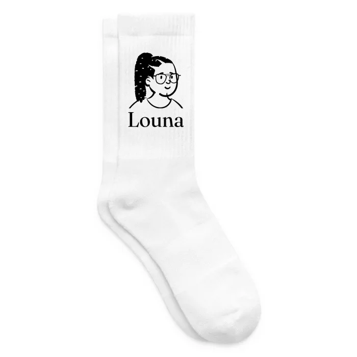Chaussettes personnalisées au prénom Louna