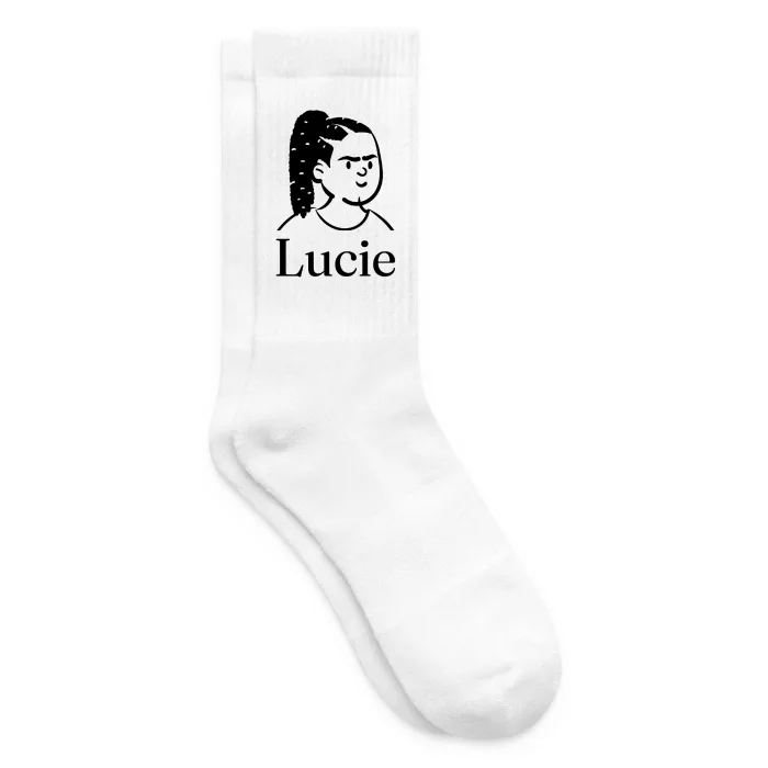 Chaussettes personnalisées au prénom Lucie
