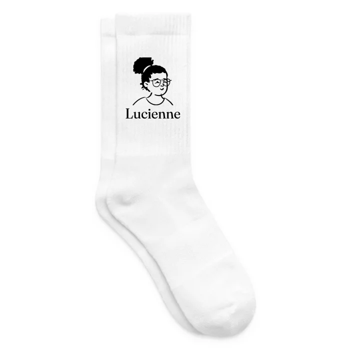 Chaussettes personnalisées au prénom Lucienne