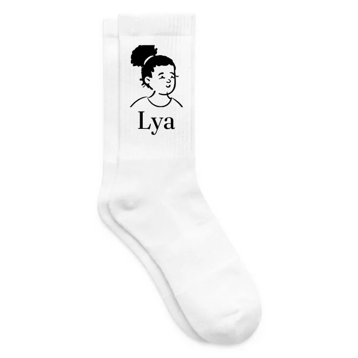 Chaussettes personnalisées au prénom Lya