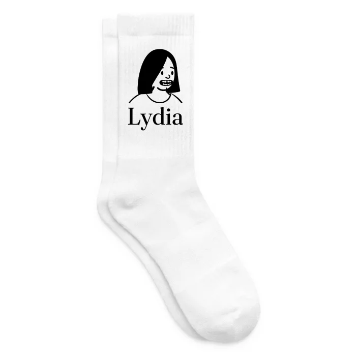 Chaussettes personnalisées au prénom Lydia