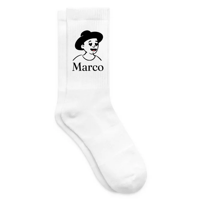 Chaussettes personnalisées au prénom Marco