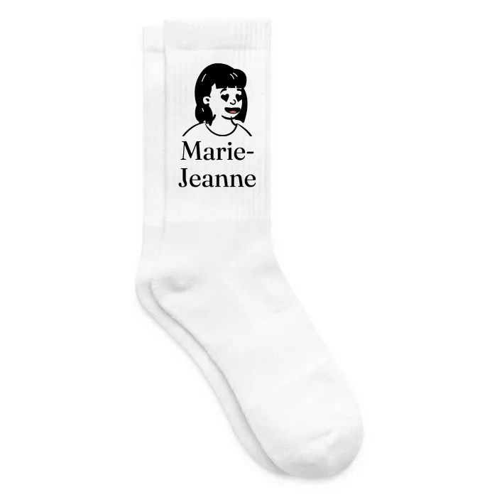 Chaussettes personnalisées au prénom Marie-Jeanne