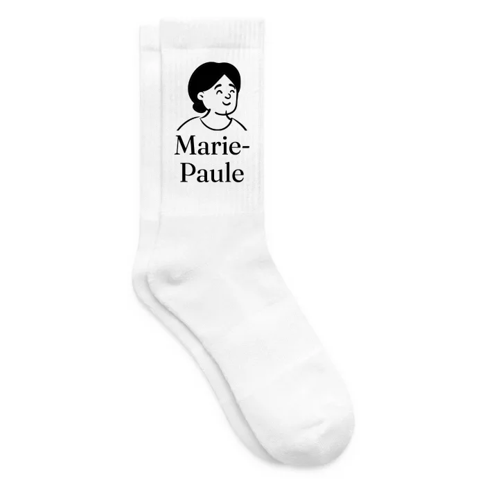 Chaussettes personnalisées au prénom Marie-Paule