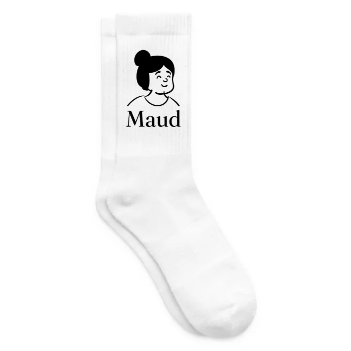 Chaussettes personnalisées au prénom Maud