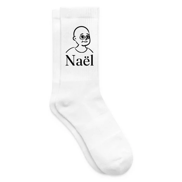 Chaussettes personnalisées au prénom Naël