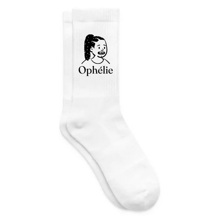 Chaussettes personnalisées au prénom Ophélie
