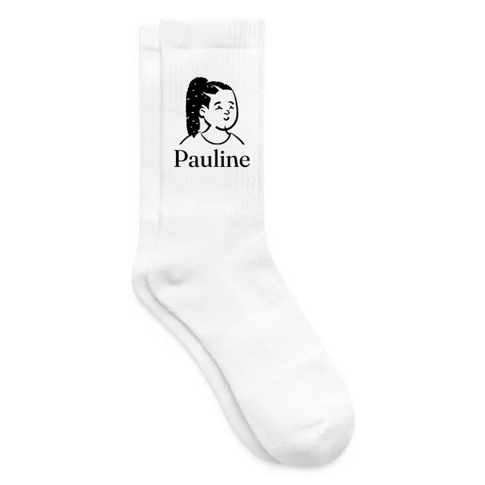Chaussettes personnalisées au prénom Pauline