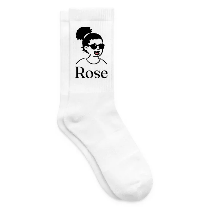 Chaussettes personnalisées au prénom Rose