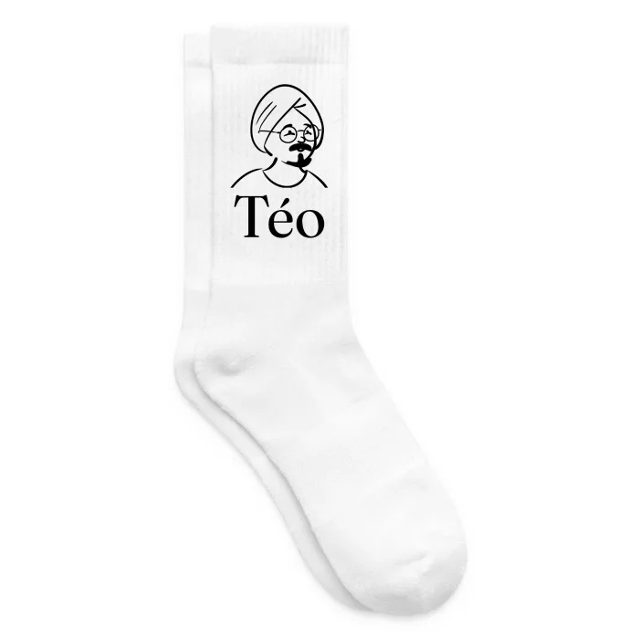 Chaussettes personnalisées au prénom Téo