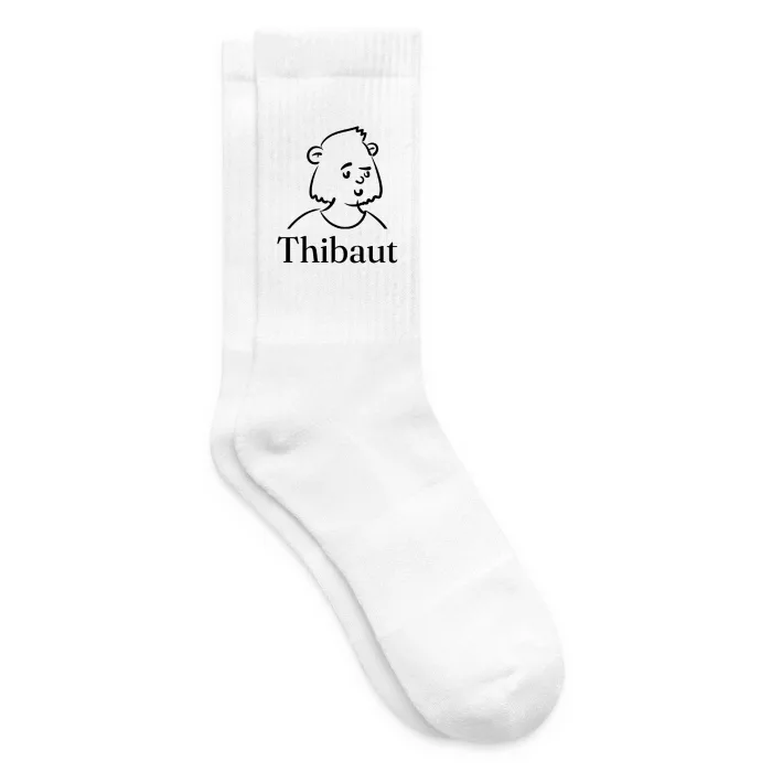 Chaussettes personnalisées au prénom Thibaut