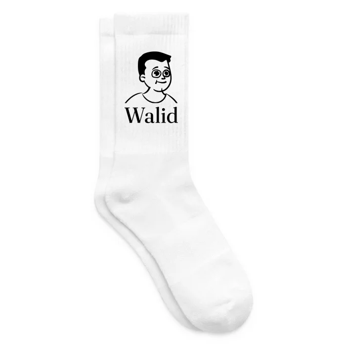 Chaussettes personnalisées au prénom Walid