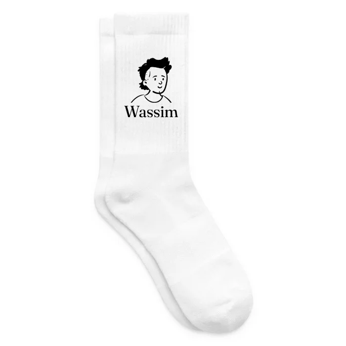 Chaussettes personnalisées au prénom Wassim