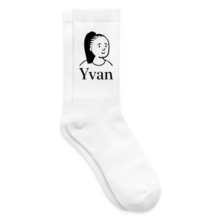 Chaussettes personnalisées au prénom Yvan