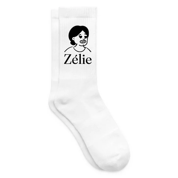 Chaussettes personnalisées au prénom Zélie