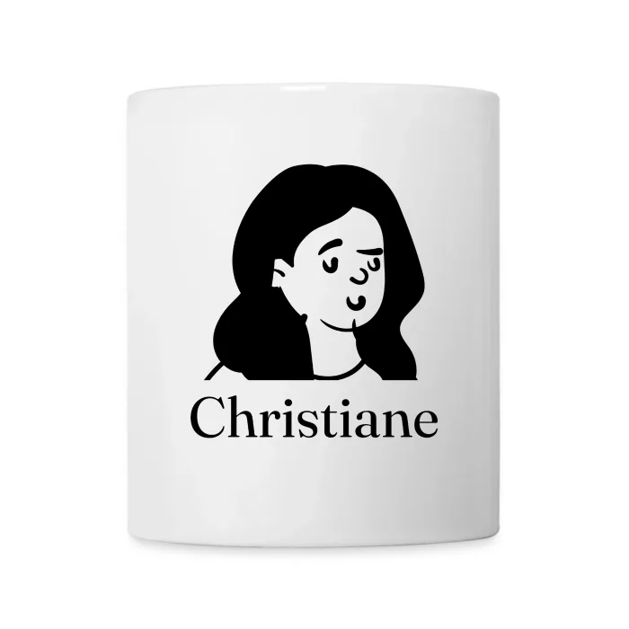 Mug personnalisé au prénom Christiane