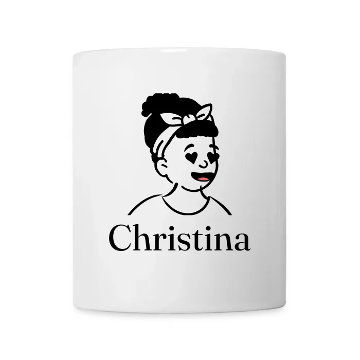 Mug personnalisé au prénom Christina