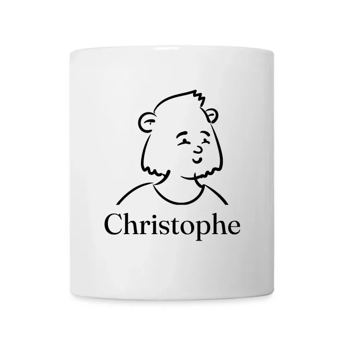 Mug personnalisé au prénom Christophe