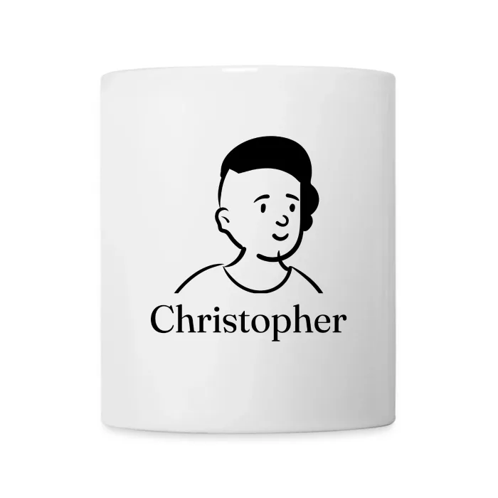 Mug personnalisé au prénom Christopher