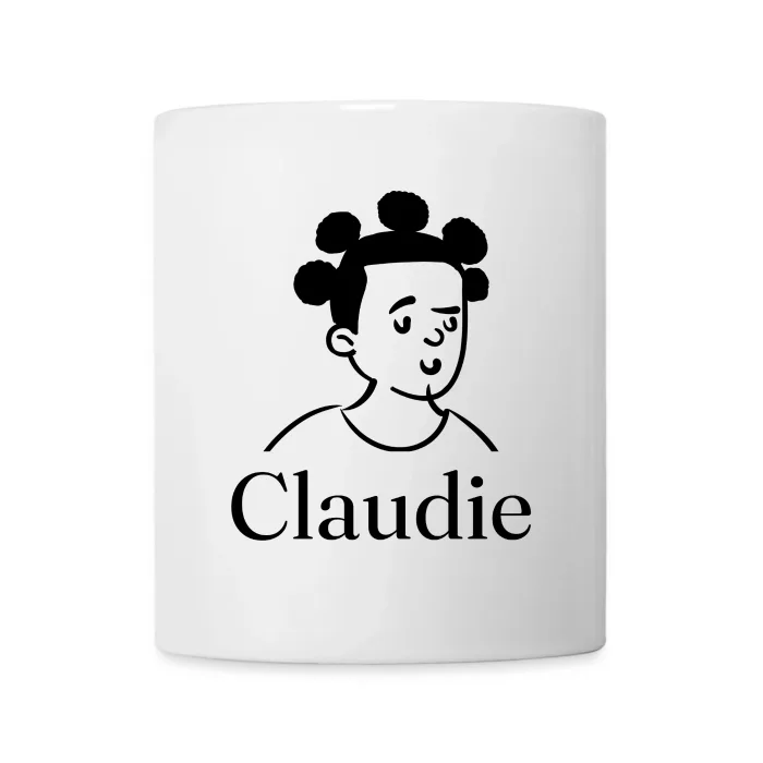 Mug personnalisé au prénom Claudie