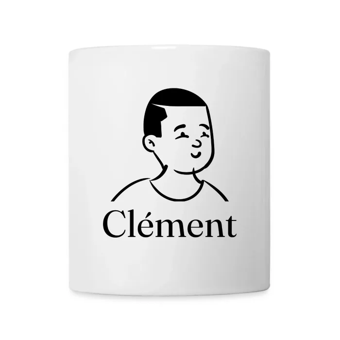 Mug personnalisé au prénom Clément