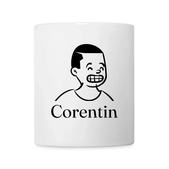 Mug personnalisé au prénom Corentin
