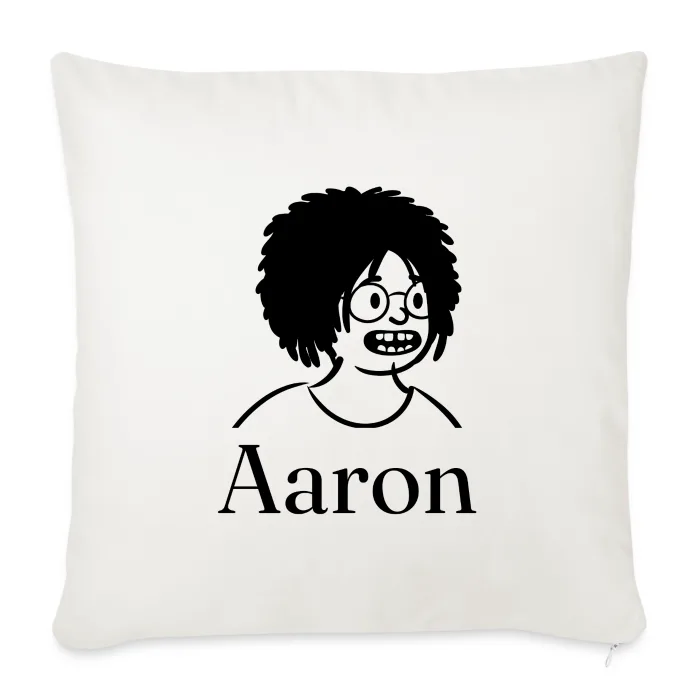 Coussin personnalisé au prénom Aaron