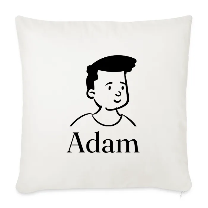 Coussin personnalisé au prénom Adam