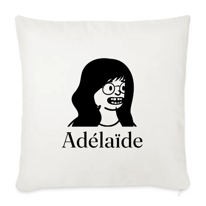 Coussin personnalisé au prénom Adélaïde