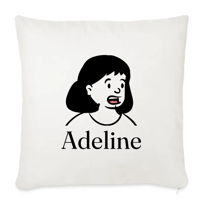 Coussin personnalisé au prénom Adeline
