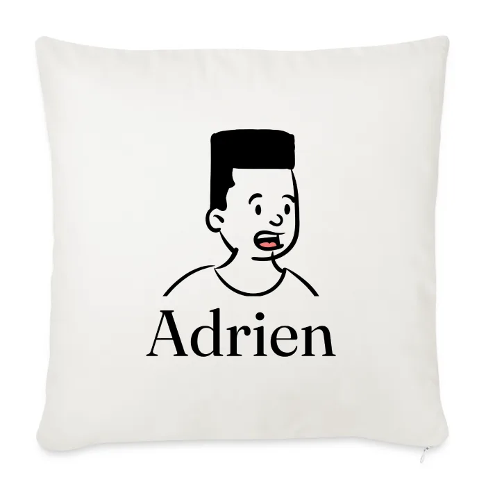 Coussin personnalisé au prénom Adrien
