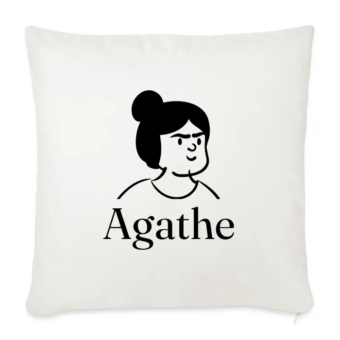 Coussin personnalisé au prénom Agathe