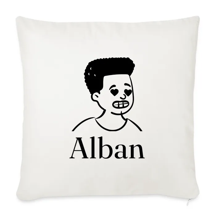 Coussin personnalisé au prénom Alban