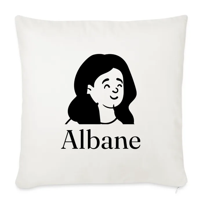 Coussin personnalisé au prénom Albane