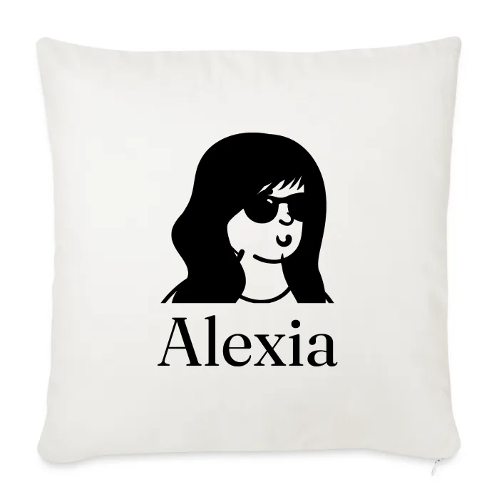 Coussin personnalisé au prénom Alexia