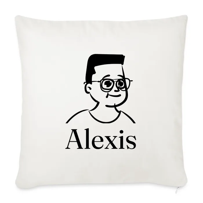 Coussin personnalisé au prénom Alexis
