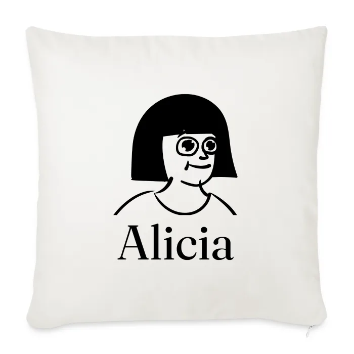 Coussin personnalisé au prénom Alicia