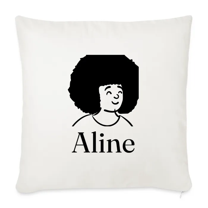 Coussin personnalisé au prénom Aline