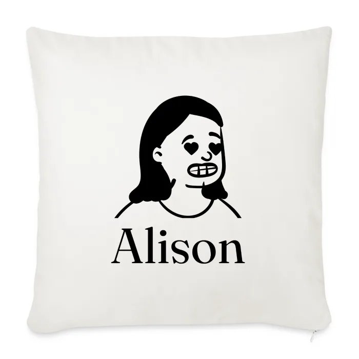 Coussin personnalisé au prénom Alison