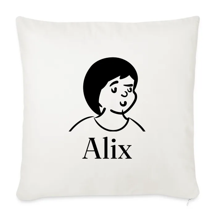 Coussin personnalisé au prénom Alix