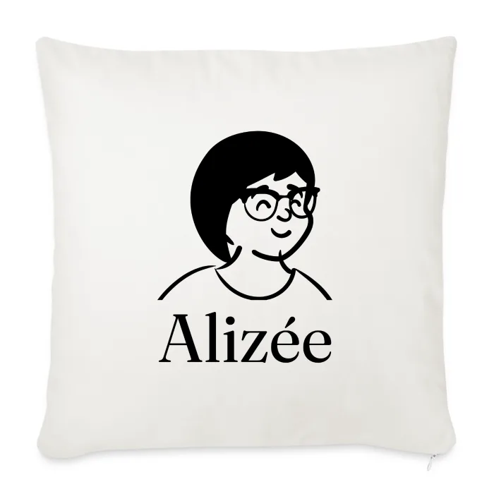 Coussin personnalisé au prénom Alizée
