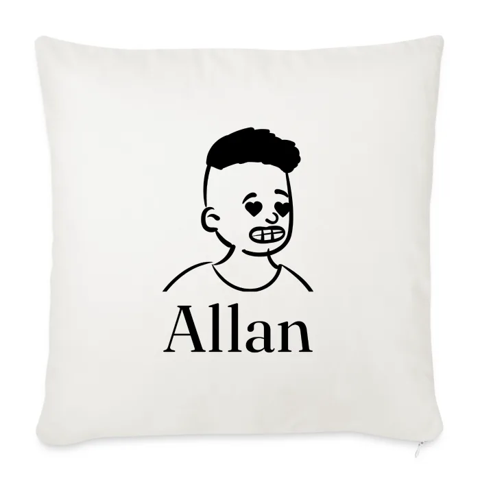 Coussin personnalisé au prénom Allan