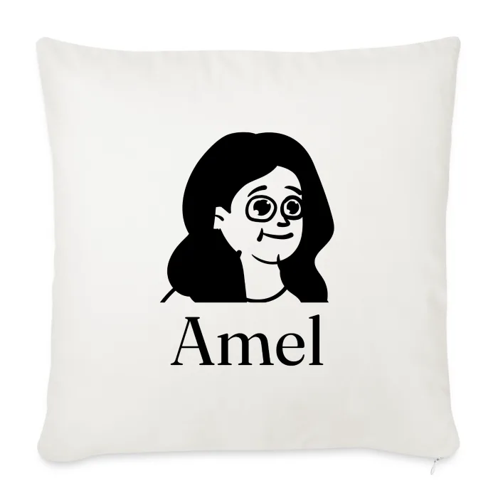 Coussin personnalisé au prénom Amel