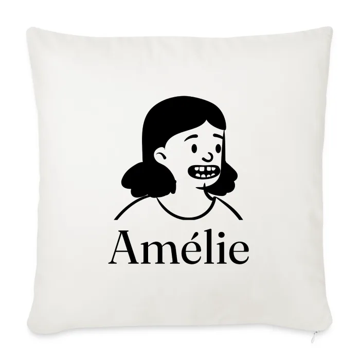 Coussin personnalisé au prénom Amélie