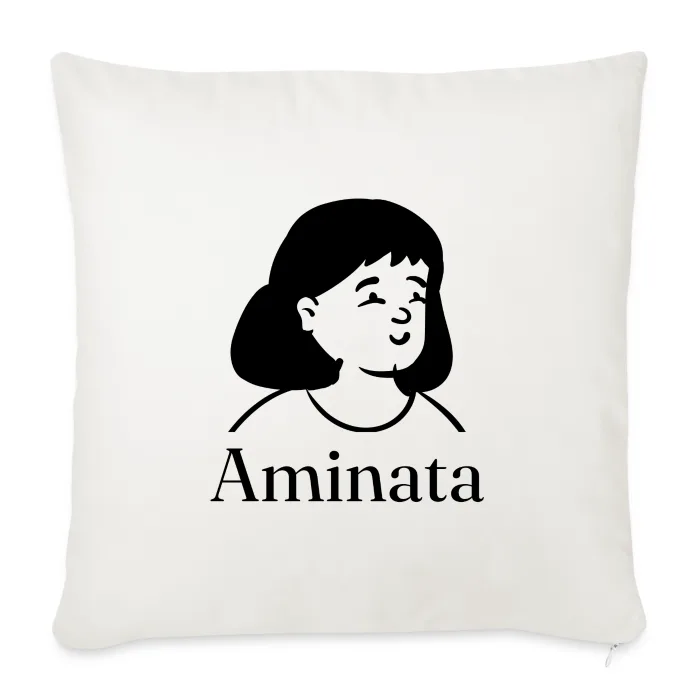 Coussin personnalisé au prénom Aminata