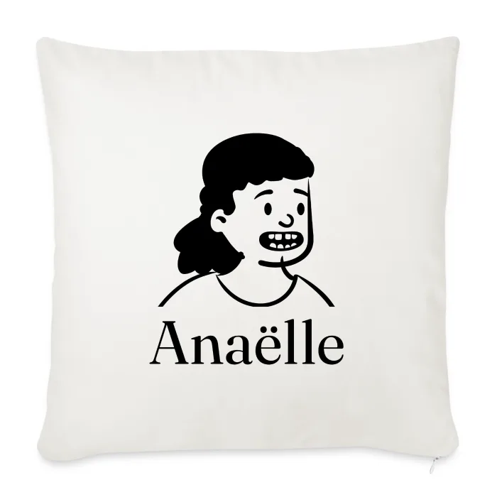 Coussin personnalisé au prénom Anaëlle