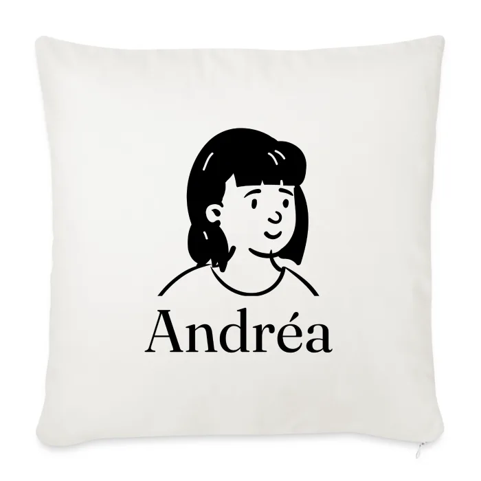 Coussin personnalisé au prénom Andréa